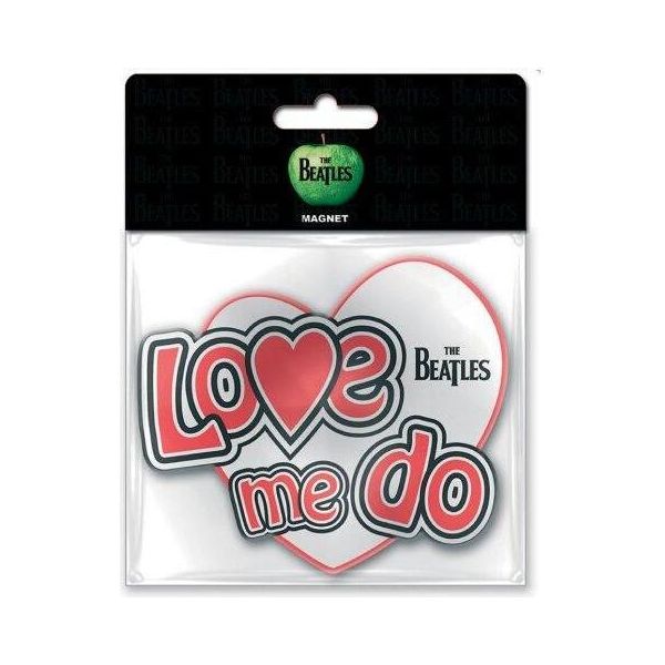 The Beatles - Magnete Da Frigo "Love Me Do"" RO8026 (Taglia Unica) (Bianco/Rosso)"-image