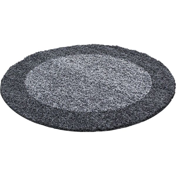 Tappeto A Pelo Alto Life Grey 120 Cm Rotondo-image