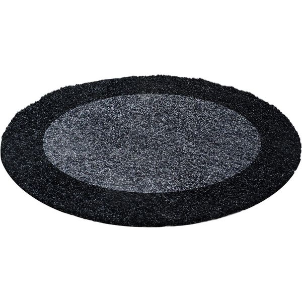 Tappeto A Pelo Alto Life Antracite 120 Cm Rotondo-image