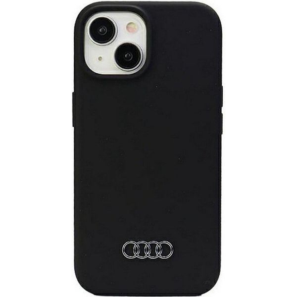 Audi Custodia In Silicone Iphone 15 / 14 / 13 6.1 Nero/Nero Custodia Rigida Au-Lsrip15-Q3/D1-Bk-image