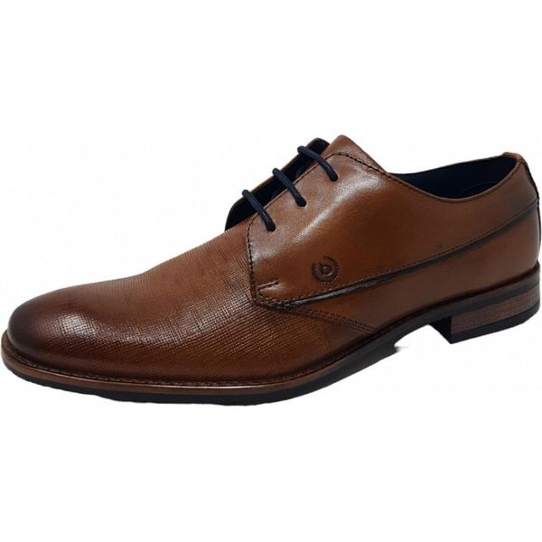 Bugatti Rinaldo Comfort Weite, Elegante Scarpa Stringata Da Uomo In Marrone, Misura 46-image