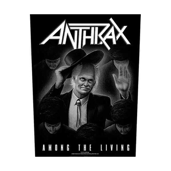 Anthrax - Toppa "Among The Living"" RO9523 (Taglia Unica) (Nero/Bianco)"-image