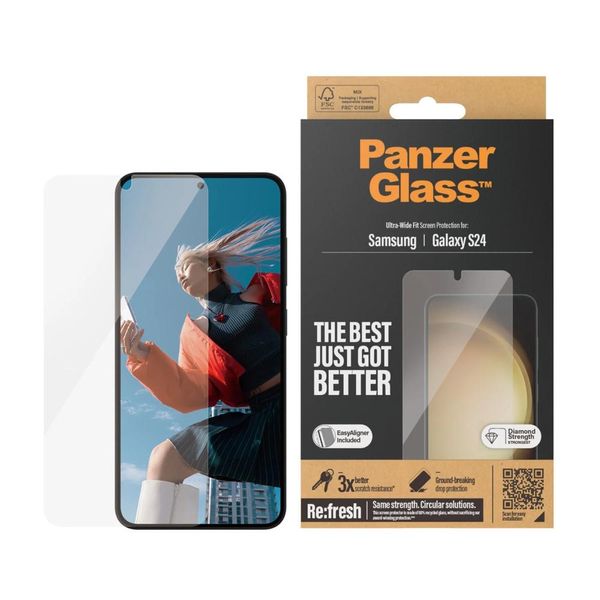 Panzerglass ® Screen Protector Samsung Galaxy S24 | Ultra-Wide Fit W. Easyaligner-image