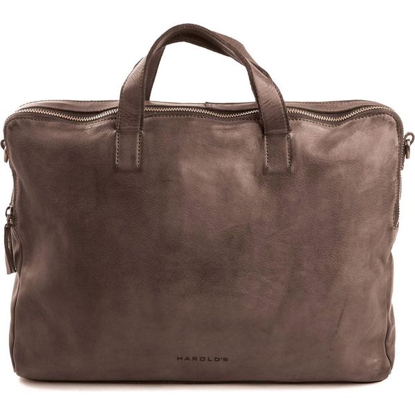 Harold's Pelle Laptop Bag Con Scomparto Per Laptop Submarine Notebookbag Carry Case Brown Marrone Scuro-image