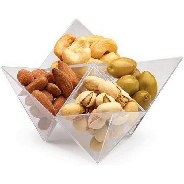 25 Pezzi Di Piatti Rosseto Liteware In Plastica Per Amuse, Frutta Secca, Dolci O Snack-image