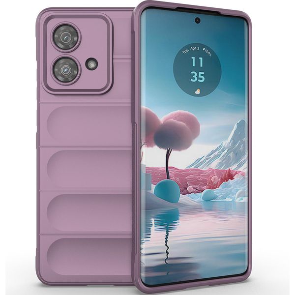 Custodia Per Motorola Edge 40 Neo Custodia Protettiva In Silicone Tpu Morbido Antiurto Viola-image