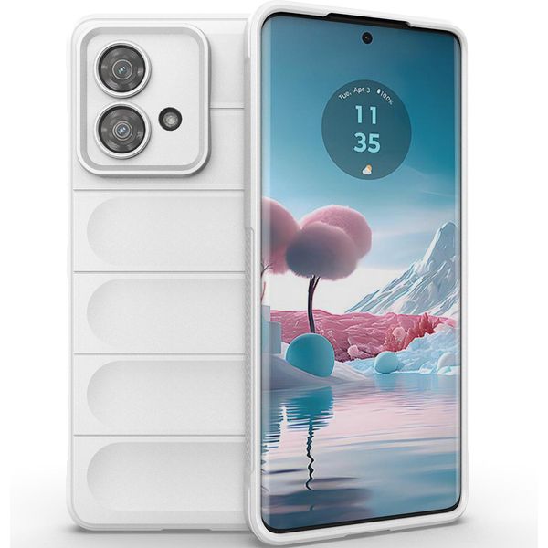 Custodia Per Motorola Edge 40 Neo Custodia Protettiva In Silicone Tpu Morbido Antiurto Bianco-image