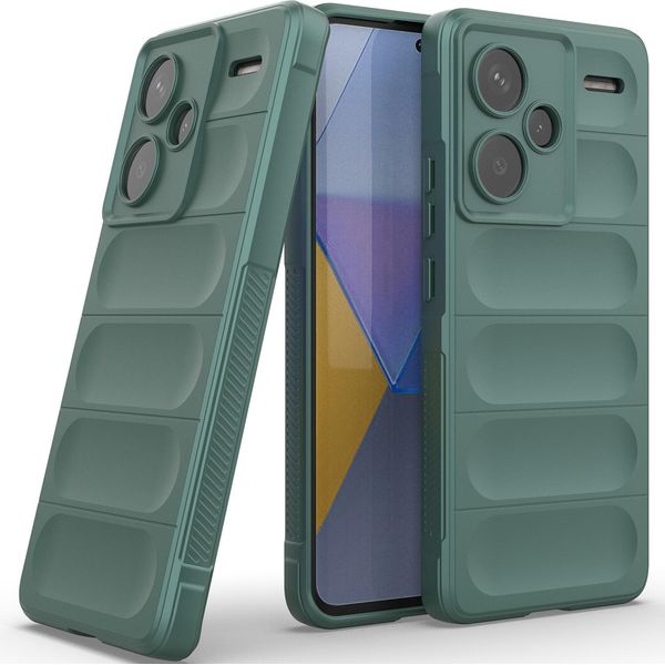 Custodia Per Xiaomi Redmi Note 13 Pro+ Custodia Protettiva In Silicone Tpu Morbido Antiurto Verde-image