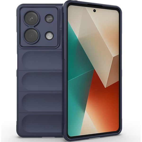 Custodia Per Xiaomi Redmi Note 13 Custodia Protettiva In Silicone Tpu Morbido Antiurto Blu Scuro-image