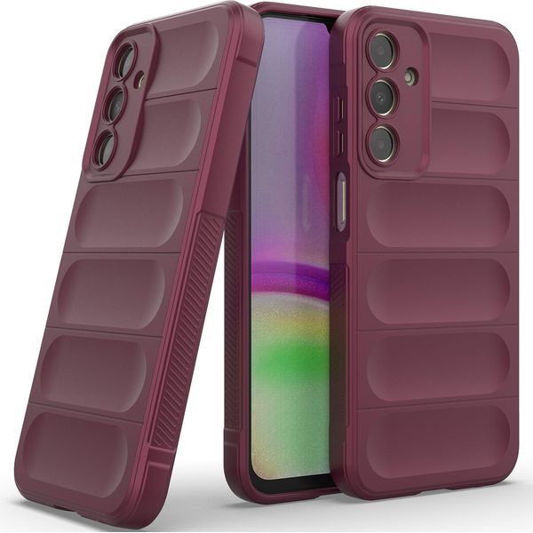 Custodia Per Samsung Galaxy A25 Custodia Protettiva In Silicone Tpu Morbido Antiurto Maroon-image