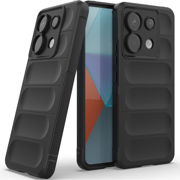 Custodia Per Xiaomi Redmi Note 13 Pro Custodia Protettiva In Silicone Tpu Morbido Antiurto Nero-image