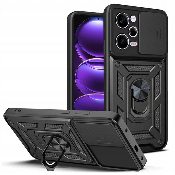 Custodia Techsuit Camshield Back Cover Per Xiaomi Poco X5 Pro / Redmi Note 12 Pro - Nero-image