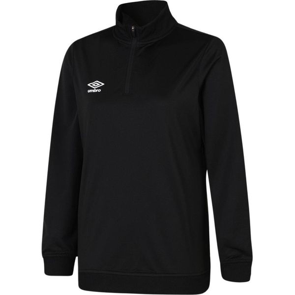 Umbro - Felpa Mezza Zip "Club Essential"" Da Donna UO169 (Xs) (Nero)"-image