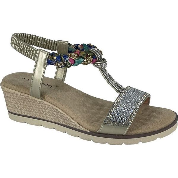 Cipriata - Sandali Donna "Gilda"", Con Strass DF2328 (37 Eu) (Oro)"-image