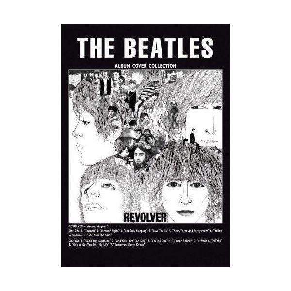 The Beatles - Cartolina "Revolver"" RO9677 (Taglia Unica) (Nero/Bianco)"-image