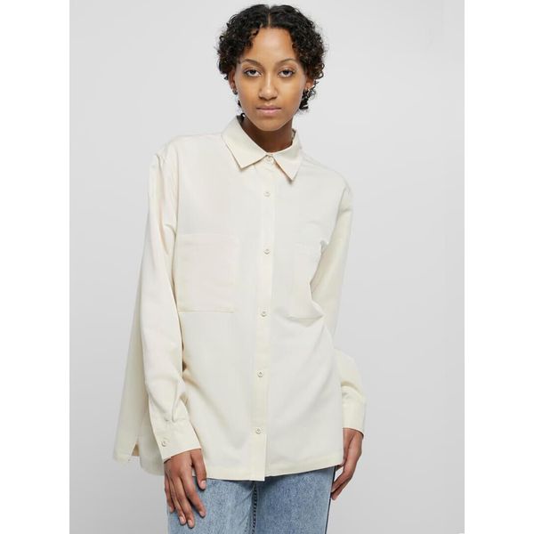 Urban Classics - Camicia Oversize Da Donna In Twill Sabbia - Xs-image