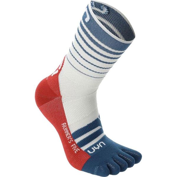 Uyn Five Socks Bianco/Blu Poseidon/Rosso Unisex, GrößE:42-44, Farbe:Bianco/Blu Poseidon/Rosso-image
