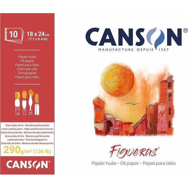 Canson C31085P000 Blocco Carta Da Disegno Canson "Figueras"", 180 X 240 Mm, 290 G/M²"-image