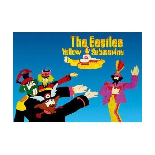 The Beatles - Cartolina "Yellow Submarine"" RO9126 (Taglia Unica) (Blu/Giallo)"-image