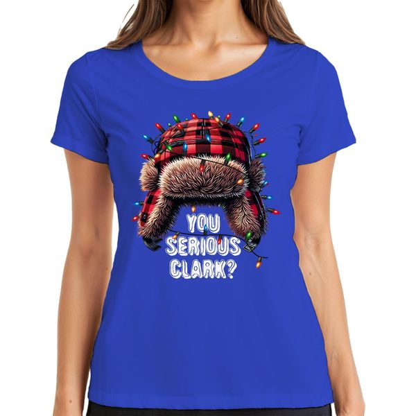 Divertente Citazione Di Clark Griswold - Maglietta Da Donna Natale Xmas, Blu, Xl-image