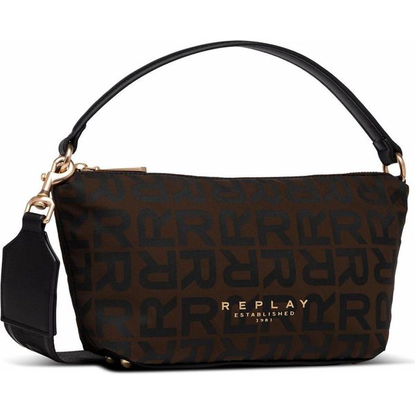 Replay Borsa A Tracolla Borsa A Tracolla Shoulder Bag Brown Cocoa + Black Marrone-image
