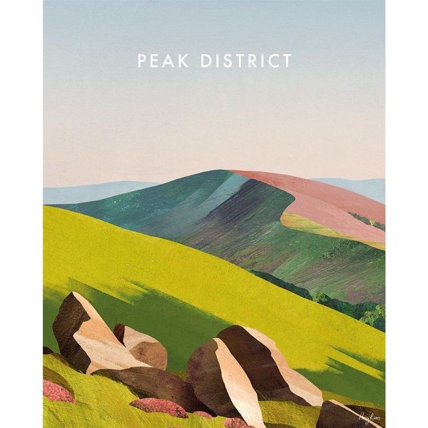 Henry Rivers - Stampa Su Tela "Peak District"" PM7068 (40 Cm X 30 Cm) (Verde/Marrone/Blu)"-image
