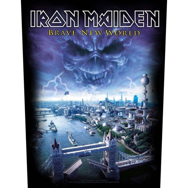 Iron Maiden - Toppa "Brave New World"" RO8151 (Taglia Unica) (Nero/Blu)"-image