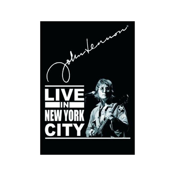 John Lennon - Cartolina "Live In New York City"" RO8668 (Taglia Unica) (Nero/Bianco)"-image