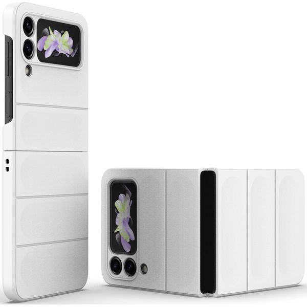 Custodia Per Samsung Galaxy Z Flip 3 5G Custodia Rigida Pc Opaca Antiurto Antiscivolo Bianco-image