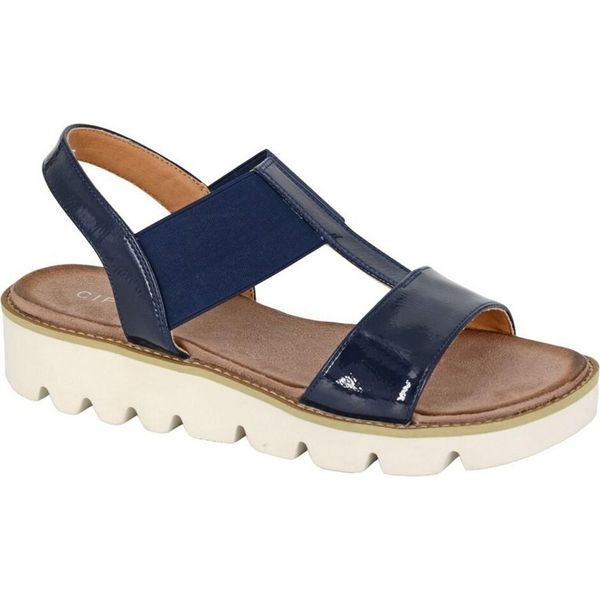 Cipriata - Sandali Con Zeppa Da Donna "Aladina"" DF2322 (36 Eu) (Blu Navy)"-image