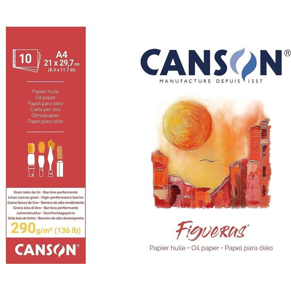Canson C31085P001 Blocco Carta Da Disegno Canson "Figueras"", 210 X 297 Mm, 290 G/M²"-image