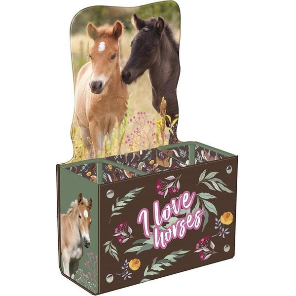 Contenitore Per Utensili Scolastici Cavalli 24 Derform-image