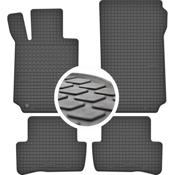 Tappetini Auto In Gomma Per Mercedes-Benz C W204 (2007-2014)-image