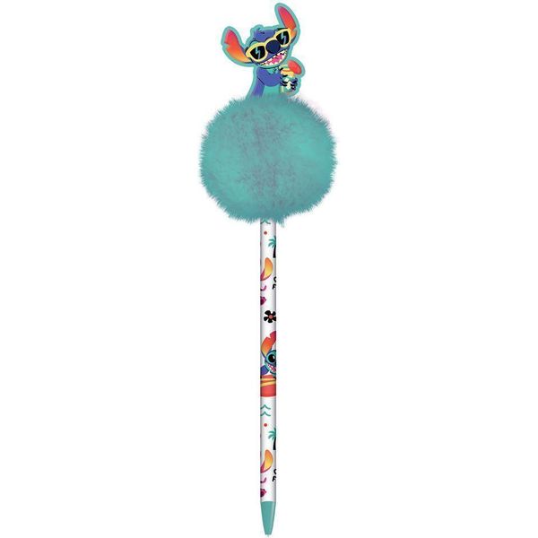 Lilo & Stitch - Penna "Acid Pops"", Pompon PM7387 (Taglia Unica) (Bianco/Blu/Arancio)"-image