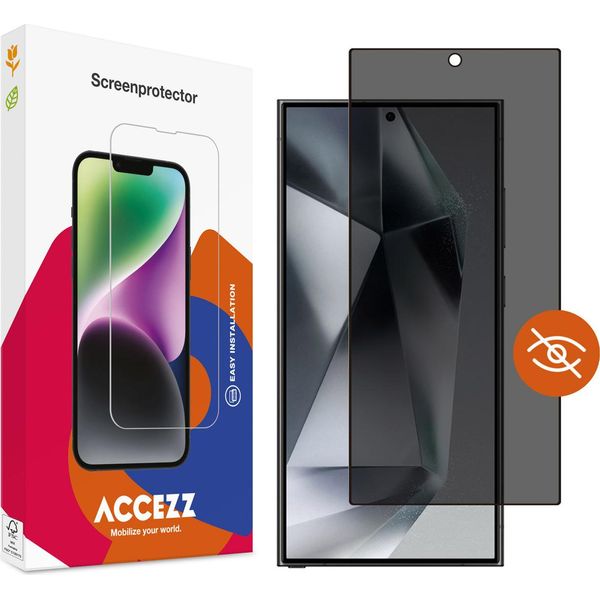 Samsung Galaxy S24 Ultra Screenprotector: Accezz Gehard Glas Privacy Screenprotector - Trasparente-image