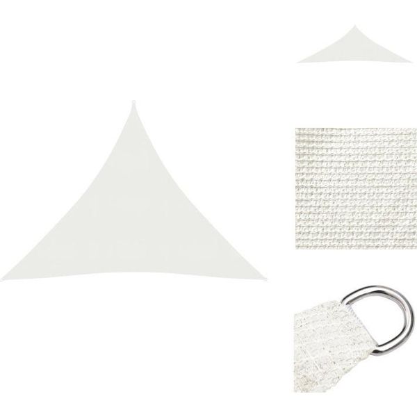Vidaxl Tenda Da Sole 160 G/M² Bianco 4,5X4,5X4,5 M Hdpe - Ombrelloni E Tende Da Sole-image