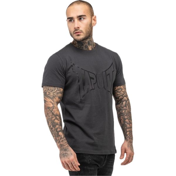 Maglietta Herren Normale Passform Lifestyle Basic Tee Antracite/Nero Xl Tapout-image