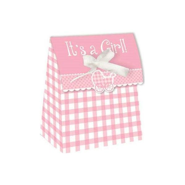Creative Party - Borse Per Feste "It's A Girl"" SG29241 (Taglia Unica) (Rosa/Bianco)"-image