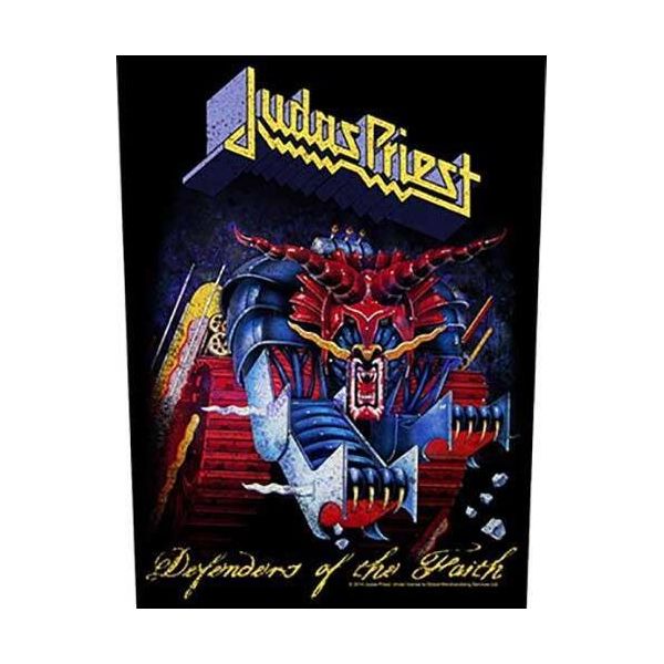 Judas Priest - Toppa "Defenders Of The Faith"" RO9471 (Taglia Unica) (Nero/Rosso/Blu)"-image