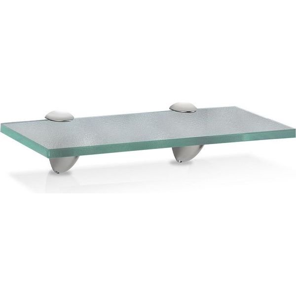 Mensola In Vetro 30X10X0,8 Cm Con Supporto Mensola In Vetro Mensola Da Parete Mensola Da Bagno Mensola Da Appendere Vetro Smerigliato-image