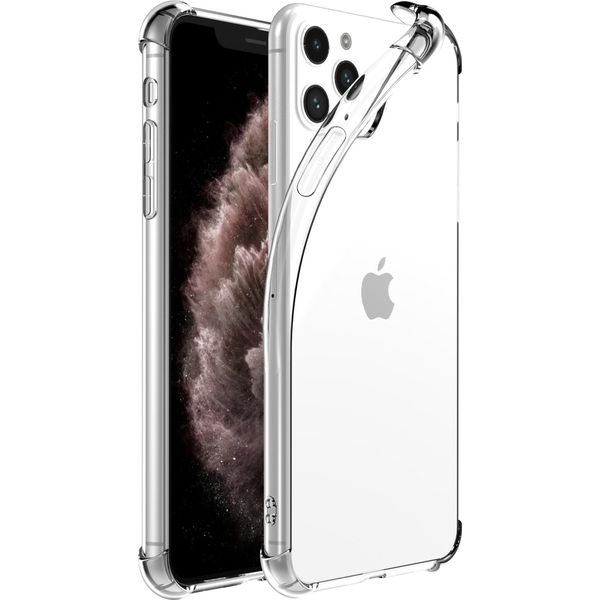 Custodia Per Iphone 11 Pro Trasparente - Custodia In Silicone Tpu Antiurto Con Paracolpi - Smartphonica-image
