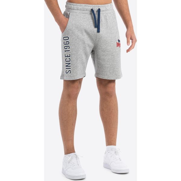 Pantaloncini Da Uomo Regular Fit Skaill Marl Grey/Navy/Red Xl Lonsdale-image