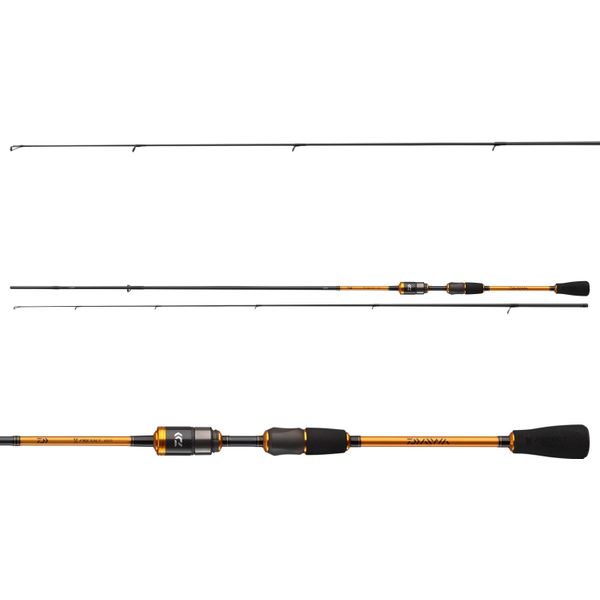 Daiwa Presso Trout Spin, 1.9M, 6.23Ft, 0.5-5G, 2 Pezzi, Canna Da Spinning Per Trote, 11718-190-image