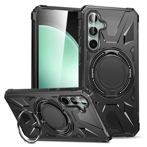 Per Samsung Galaxy A15 Magsafe Shock Magnet Ring Protettivo Cover Custodia Per Telefoni Cellulari Nero-image