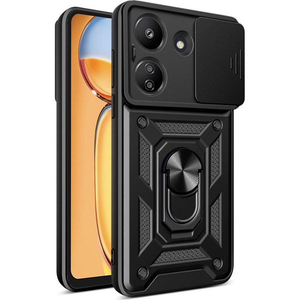 Custodia Techsuit Camshield Back Cover Per Xiaomi Redmi 13C 4G/Xiaomi Poco C65 - Nero-image