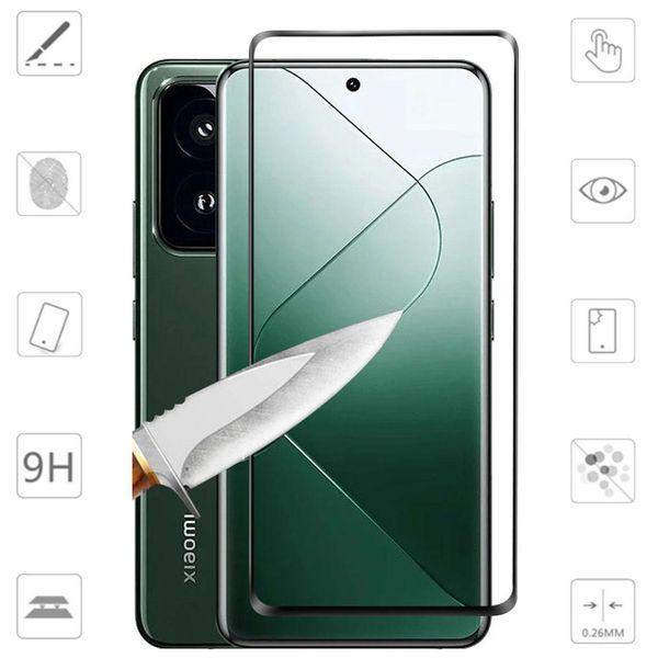 Per Xiaomi 14 Pro 4D Display Full Lcd Curvo H9 Temperato Vetro Pellicola Armatura Protezione Accessori-image
