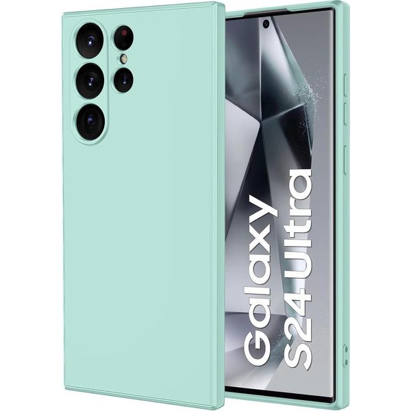 Custodia Per Samsung Galaxy S24 Custodia In Gomma Antiurto In Silicone Liquido Ultra Morbido Turchese-image