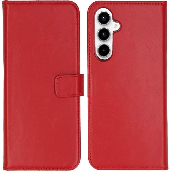Samsung Galaxy A55 Cover - Vera Pelle - Selencia Flip Flap - Rosso-image