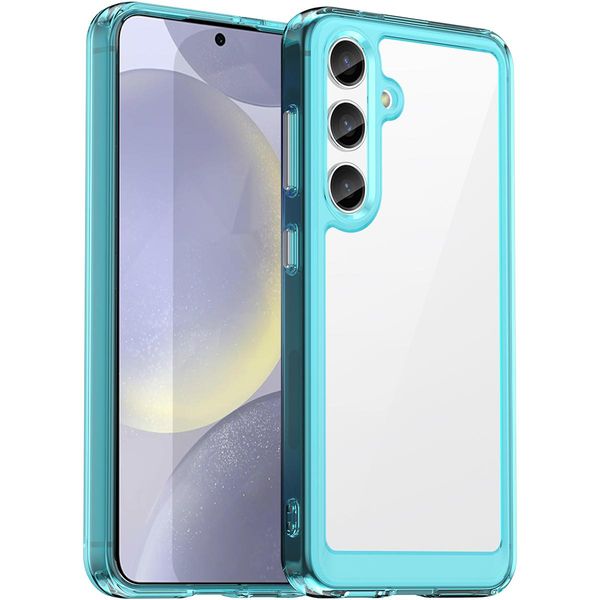 Custodia Per Samsung Galaxy S25 Fe Trasparente, Antiurto Tpu Silicone Custodia Protettiva Blu Cielo-image
