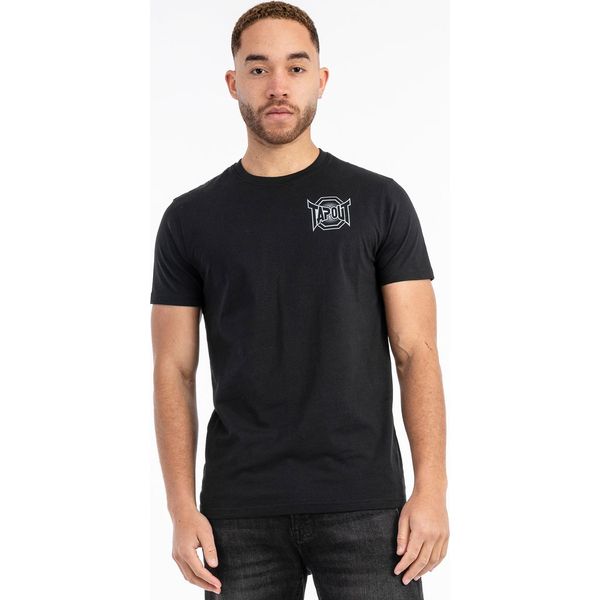 Maglietta Herren Normale Passform Punkass Tee Nero/Grigio Xl Tapout-image